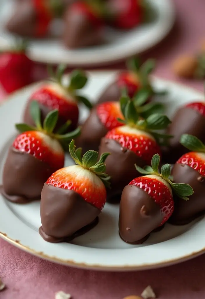 25 Late Night Snack Recipes That Are Quick and Comforting - 20. Almond Butter Chocolate Dipped Strawberries