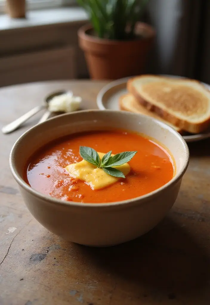 25 Late Night Snack Recipes That Are Quick and Comforting - 23. Grilled Cheese and Tomato Soup Cup