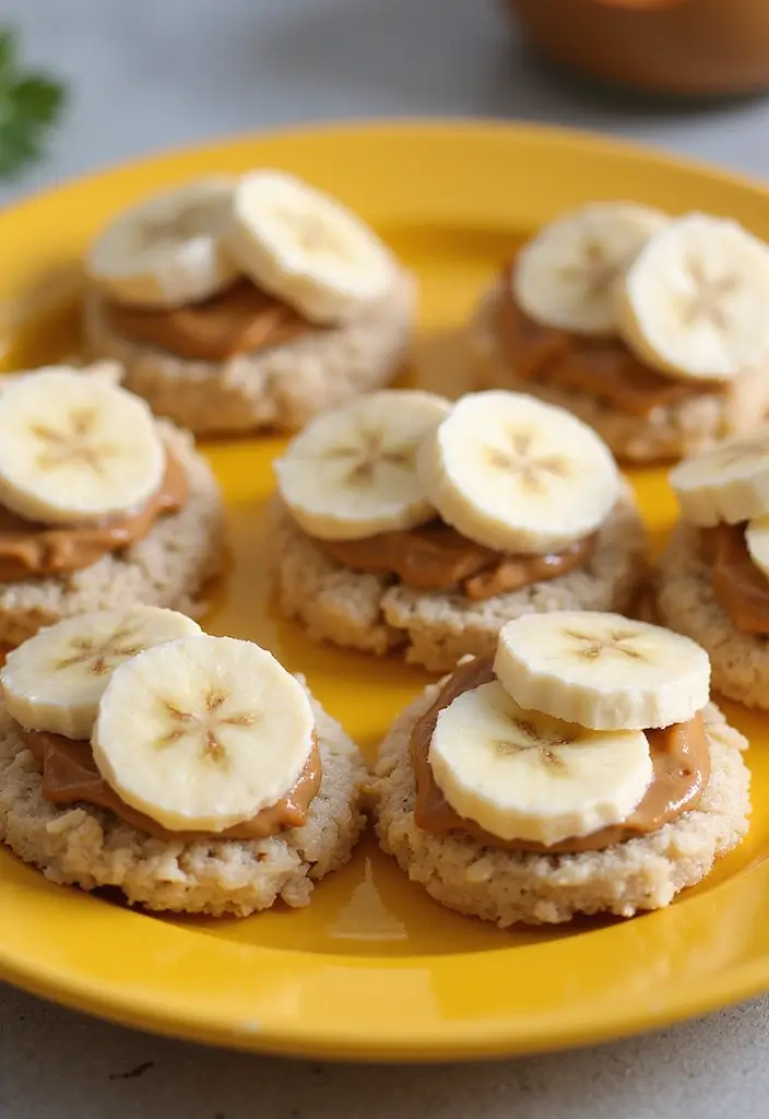 25 Late Night Snack Recipes That Are Quick and Comforting - 9. Rice Cakes with Peanut Butter and Banana