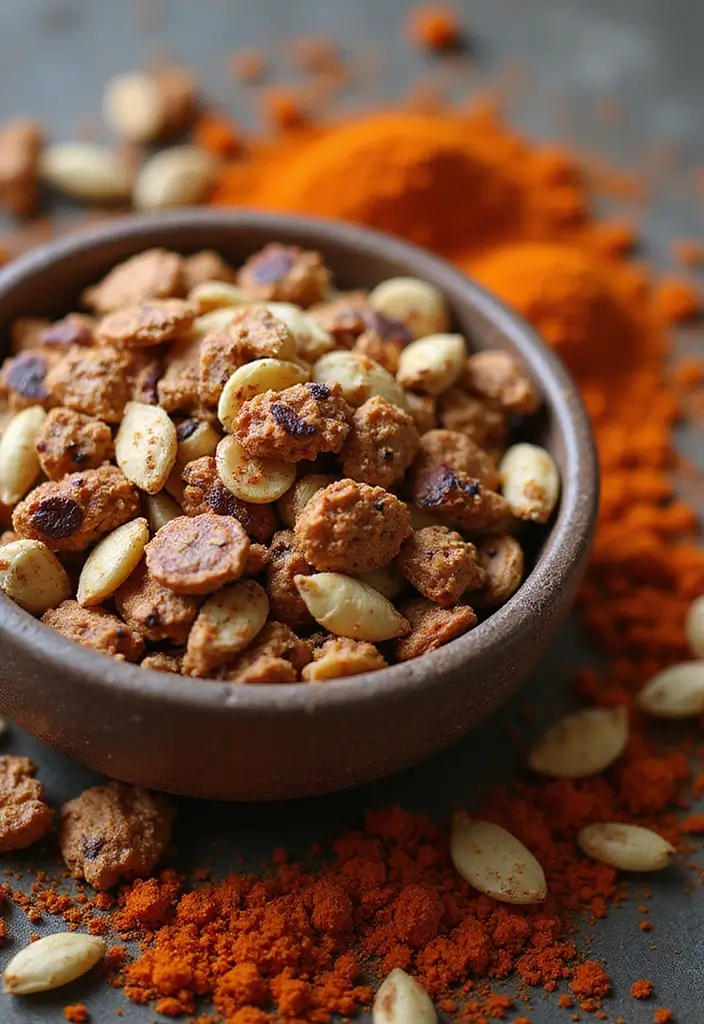 25 Low Calorie Snack Mix Recipes for Guilt-Free Munching 109 25 Low Calorie Snack Mix Recipes for Guilt-Free Munching - 17. Spicy Trail Mix with Seeds