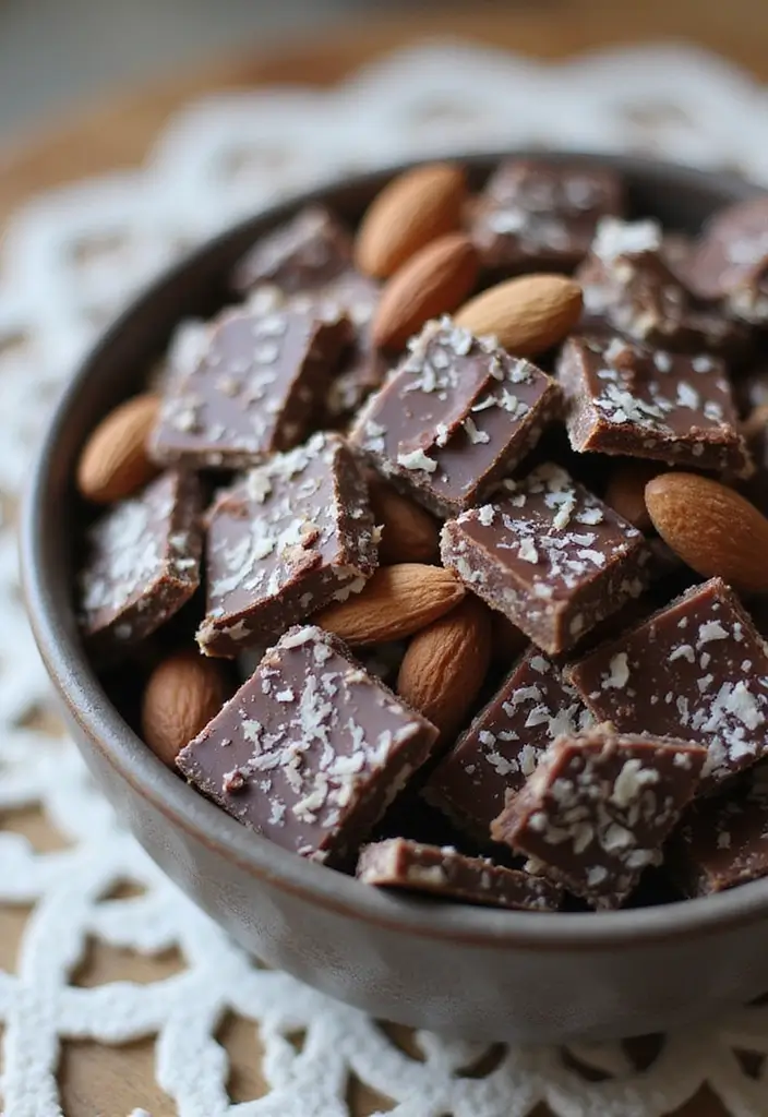 25 Low Calorie Snack Mix Recipes for Guilt-Free Munching 137 25 Low Calorie Snack Mix Recipes for Guilt-Free Munching - 21. Chocolate Almond Joy Mix