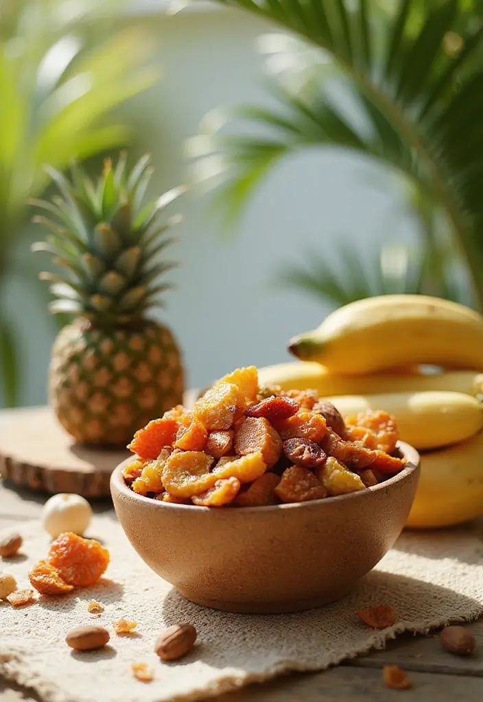 25 Low Calorie Snack Mix Recipes for Guilt-Free Munching 20 25 Low Calorie Snack Mix Recipes for Guilt-Free Munching - 4. Tropical Fruit and Nut Mix