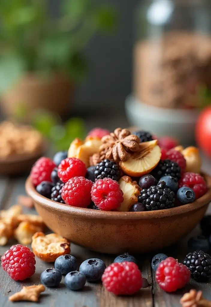 25 Low Calorie Snack Mix Recipes for Guilt-Free Munching 53 25 Low Calorie Snack Mix Recipes for Guilt-Free Munching - 9. Berry Nutty Crunch Mix
