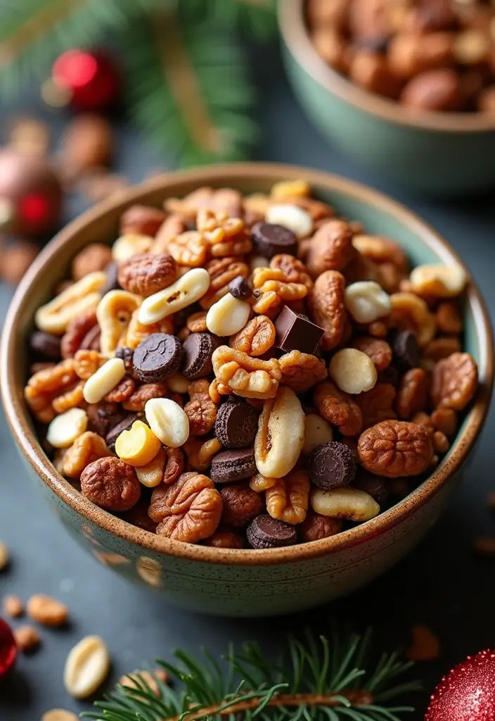 25 No Bake Christmas Snack Mix Recipes for Festive Fun 90 25 No Bake Christmas Snack Mix Recipes for Festive Fun - 14. Loaded Trail Mix