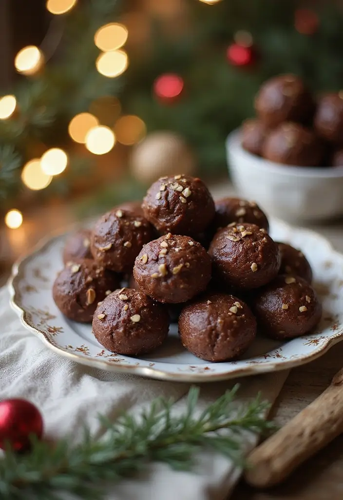 25 No Bake Christmas Snack Mix Recipes for Festive Fun 132 25 No Bake Christmas Snack Mix Recipes for Festive Fun - 20. Chocolate Hazelnut Energy Bites