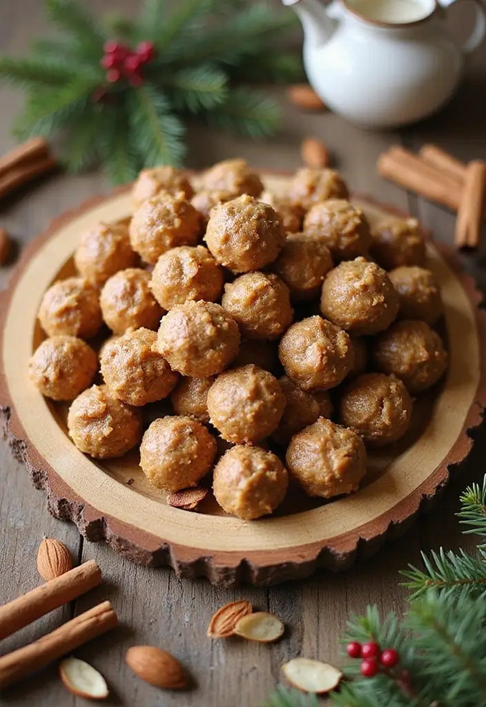 25 No Bake Christmas Snack Mix Recipes for Festive Fun 43 25 No Bake Christmas Snack Mix Recipes for Festive Fun - 7. Honey Almond Energy Bites