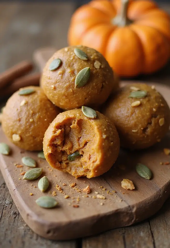 25 No Bake Snack Recipes That Take Minutes to Make 69 25 No Bake Snack Recipes That Take Minutes to Make - 11. No Bake Pumpkin Energy Bites