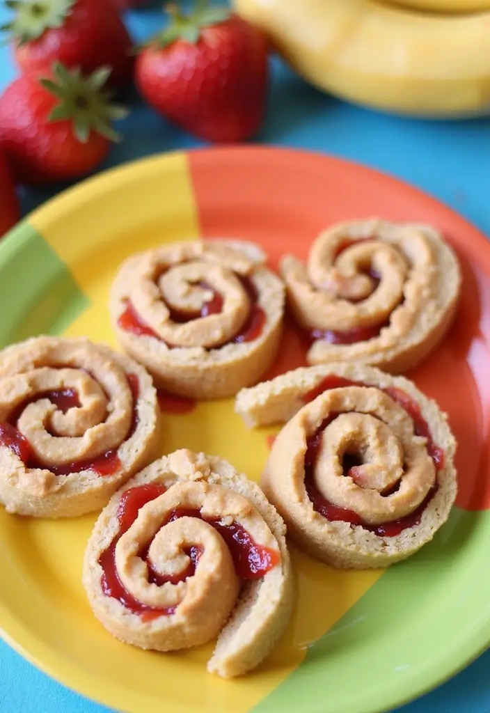 25 No Bake Snack Recipes That Take Minutes to Make 116 25 No Bake Snack Recipes That Take Minutes to Make - 18. P nut Butter and Jelly Roll-Ups
