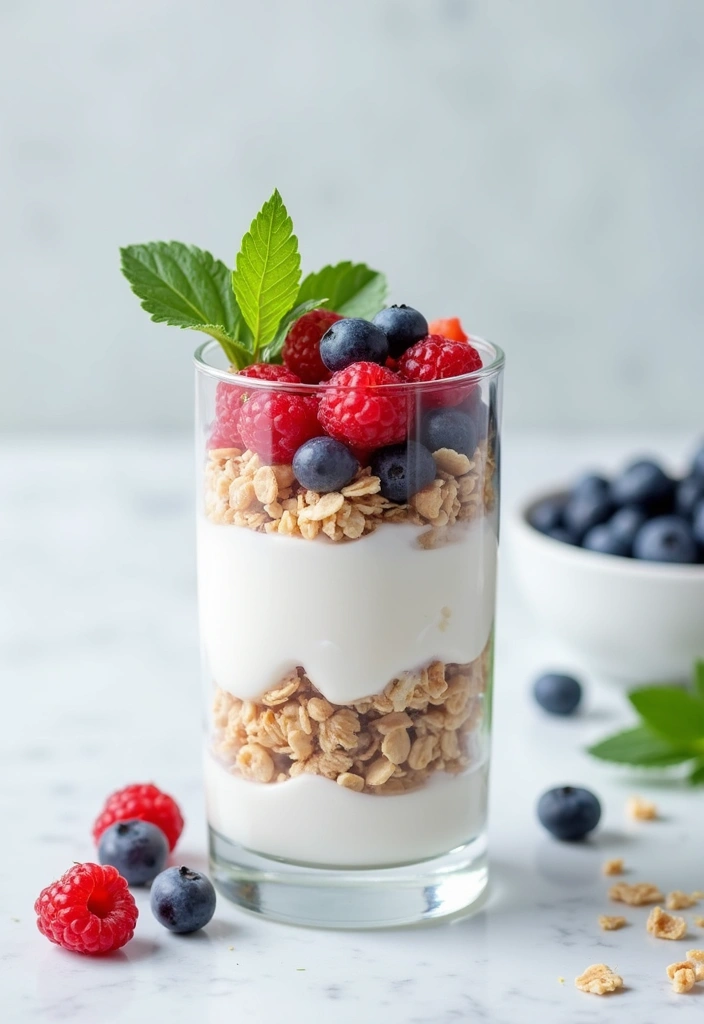 25 No Bake Snack Recipes That Take Minutes to Make 13 25 No Bake Snack Recipes That Take Minutes to Make - 3. Yogurt Parfaits with Granola and Berries
