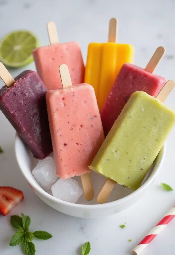 25 No Bake Snack Recipes That Take Minutes to Make 55 25 No Bake Snack Recipes That Take Minutes to Make - 9. Fruit and Yogurt Smoothie Popsicles