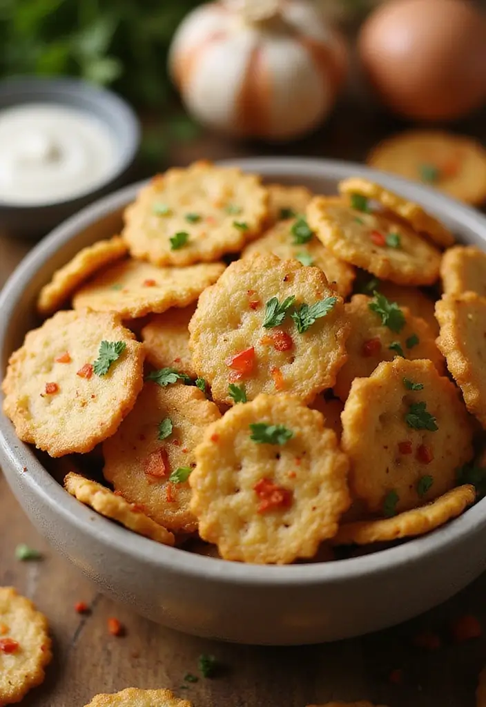 25 Oyster Cracker Snack Recipes with Big Flavor 1 25 Oyster Cracker Snack Recipes with Big Flavor - 1. Spicy Garlic Oyster Crackers