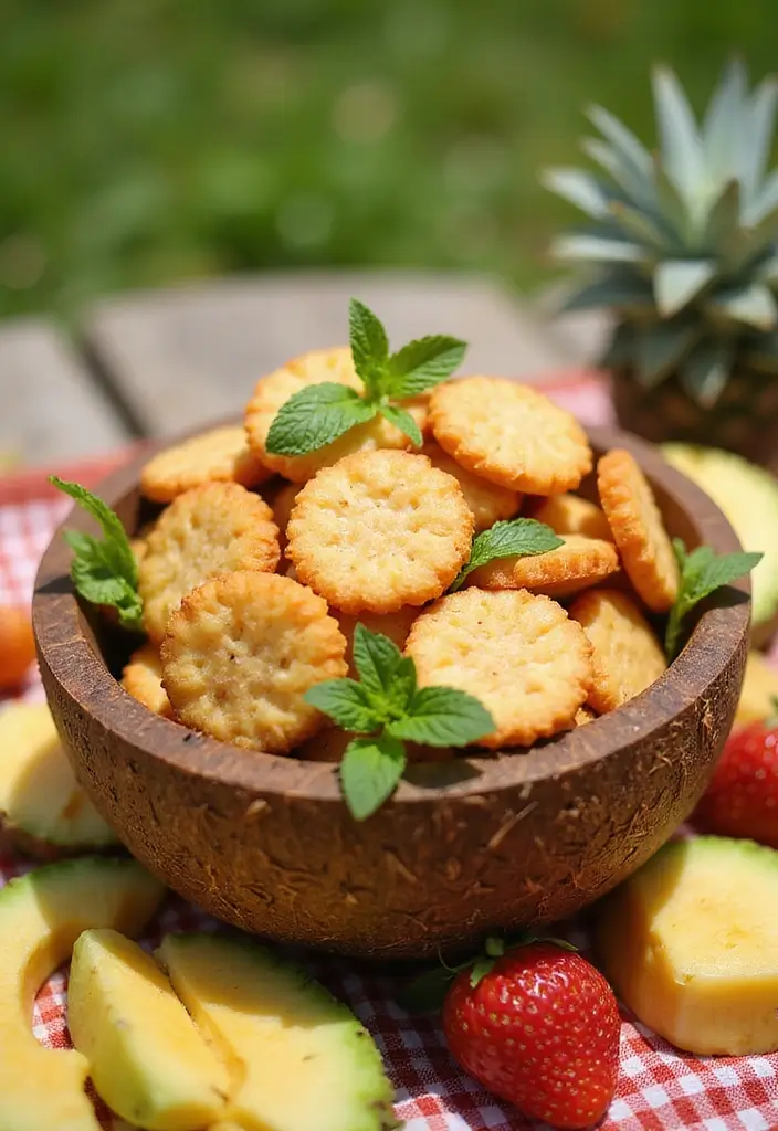 25 Oyster Cracker Snack Recipes with Big Flavor 92 25 Oyster Cracker Snack Recipes with Big Flavor - 14. Tropical Coconut Oyster Crackers