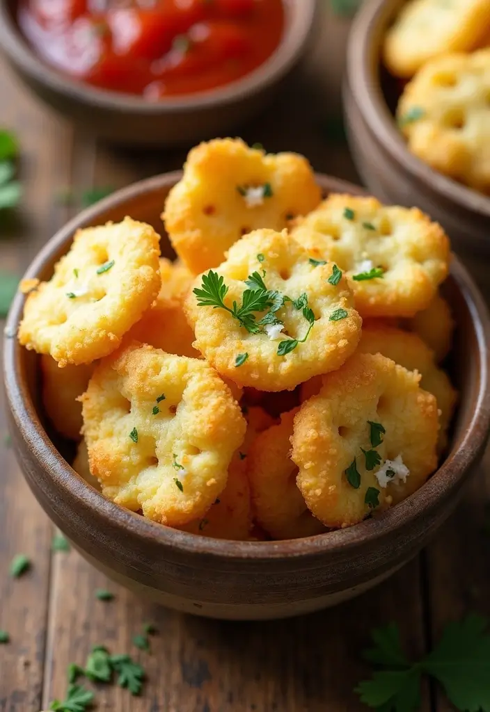 25 Oyster Cracker Snack Recipes with Big Flavor 155 25 Oyster Cracker Snack Recipes with Big Flavor - 23. Garlic Parmesan Oyster Crackers
