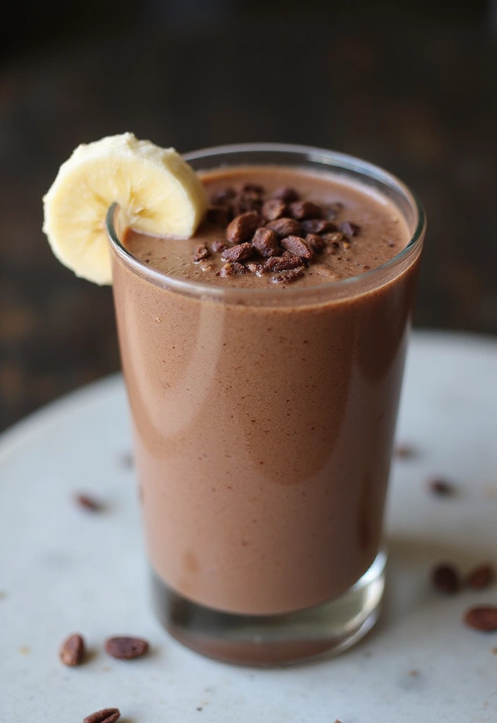 25 Protein Snack Recipes Healthy and Energizing - 10. Chocolate Protein Smoothie