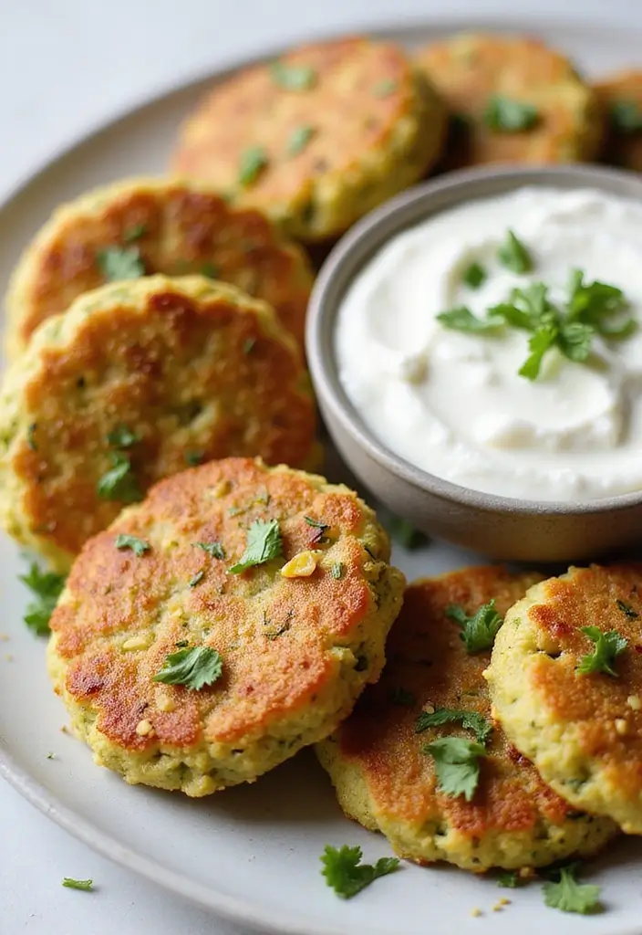 25 Protein Snack Recipes Healthy and Energizing - 16. Zucchini Fritters