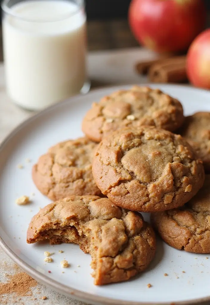 25 Protein Snack Recipes Healthy and Energizing - 8. Apple Cinnamon Oatmeal Cookies