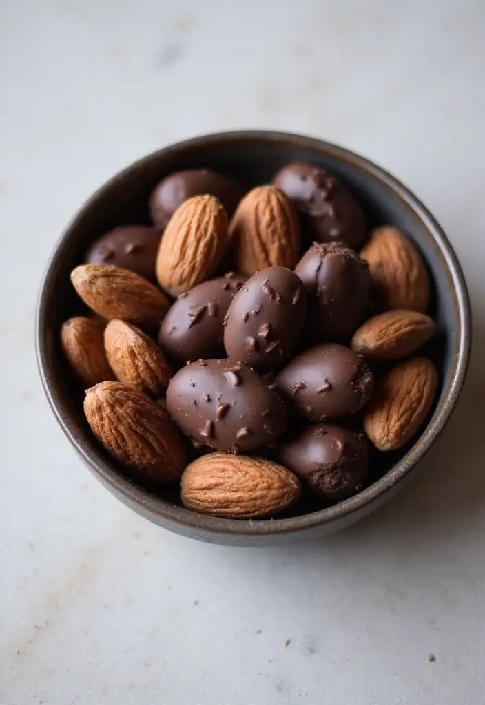 25 Quick and Easy Snack Recipes with Just 3 Ingredients 72 25 Quick and Easy Snack Recipes with Just 3 Ingredients - 12. Dark Chocolate Almonds