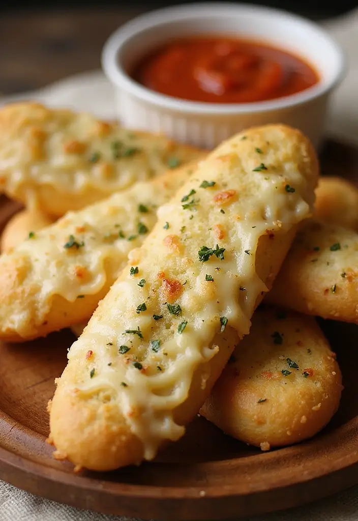 25 Quick and Easy Snack Recipes with Just 3 Ingredients 107 25 Quick and Easy Snack Recipes with Just 3 Ingredients - 17. Cheesy Garlic Breadsticks