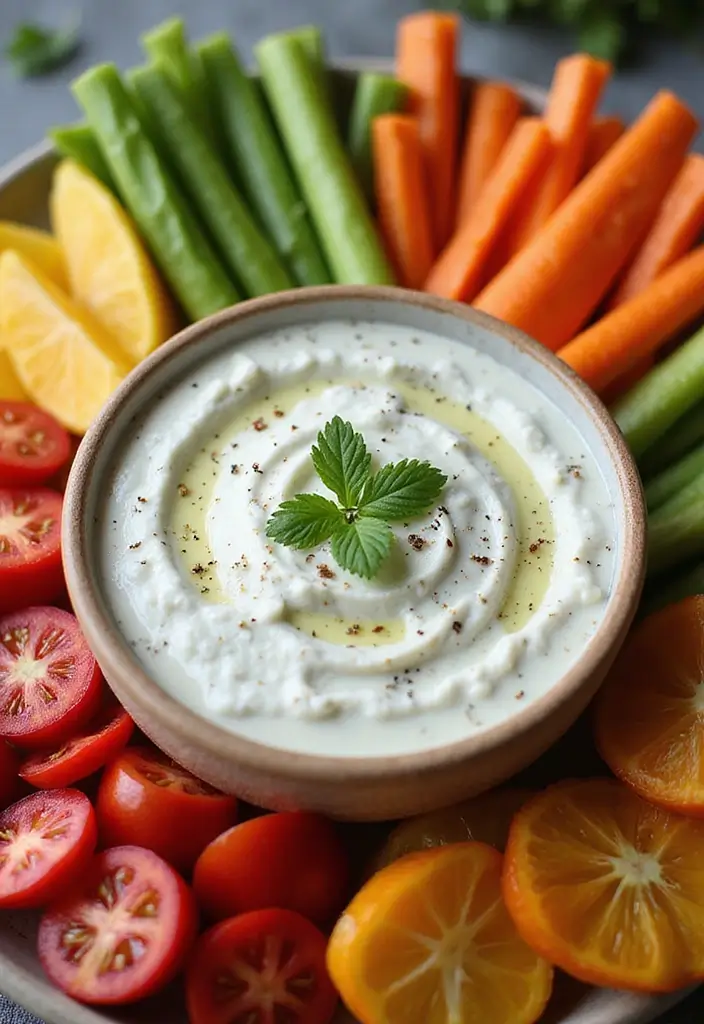 25 Quick and Easy Snack Recipes with Just 3 Ingredients 128 25 Quick and Easy Snack Recipes with Just 3 Ingredients - 20. Greek Tzatziki Dip with Veggies