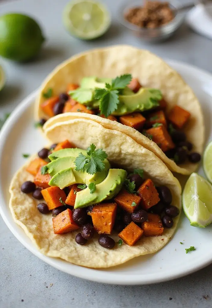 25 Quick and Easy Snack Recipes with Just 3 Ingredients 142 25 Quick and Easy Snack Recipes with Just 3 Ingredients - 22. Sweet Potato and Black Bean Tacos