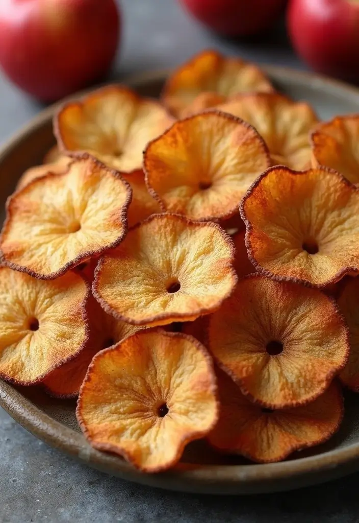 25 Quick and Easy Snack Recipes with Just 3 Ingredients 149 25 Quick and Easy Snack Recipes with Just 3 Ingredients - 23. Cinnamon Apple Chips