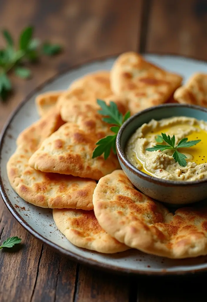25 Quick and Easy Snack Recipes with Just 3 Ingredients 156 25 Quick and Easy Snack Recipes with Just 3 Ingredients - 24. Pita Bread with Baba Ganoush