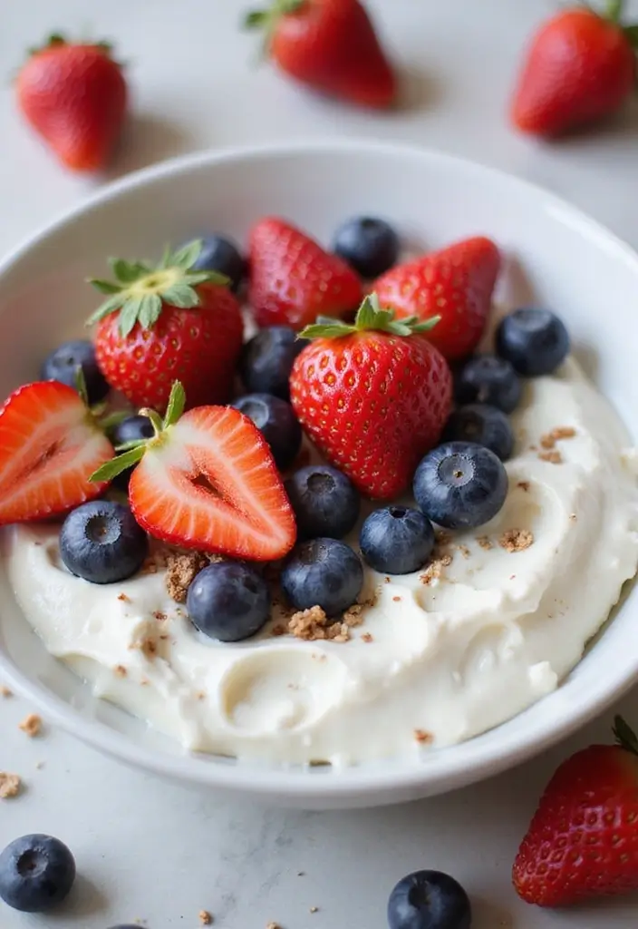 25 Quick and Easy Snack Recipes with Just 3 Ingredients 13 25 Quick and Easy Snack Recipes with Just 3 Ingredients - 3. Greek Yogurt with Berries
