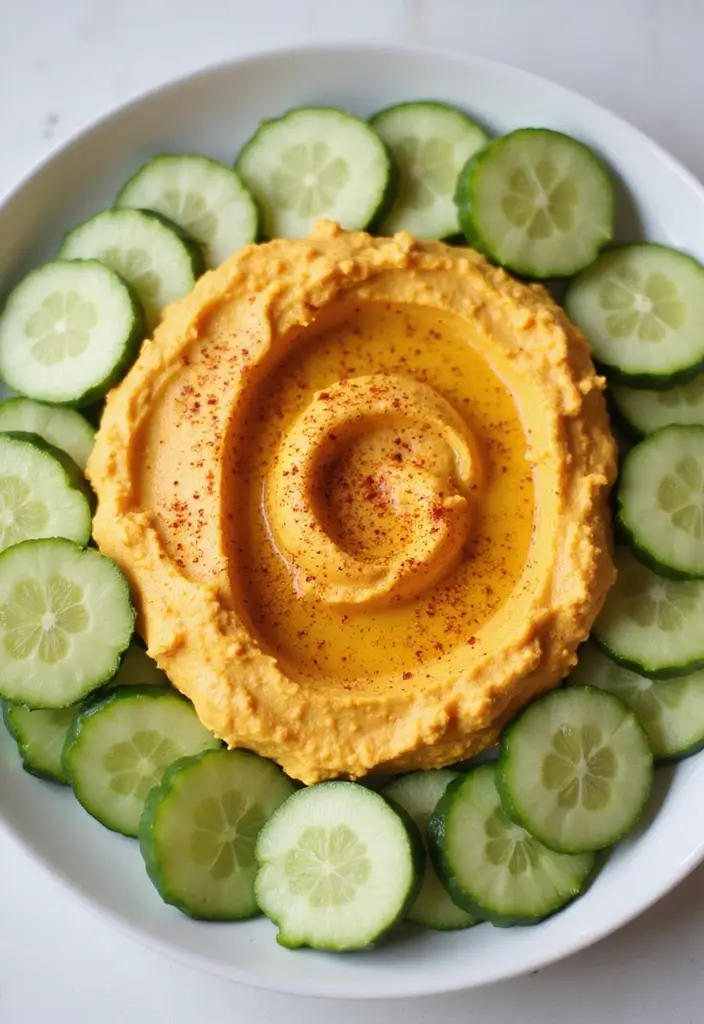 25 Quick and Easy Snack Recipes with Just 3 Ingredients 20 25 Quick and Easy Snack Recipes with Just 3 Ingredients - 4. Cucumber Hummus Bites