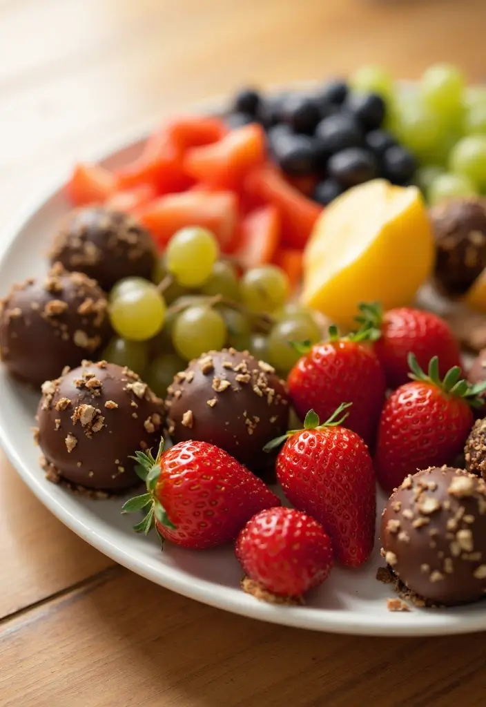 25 Quick and Easy Sweet Snack Recipes for Anytime Treats 56 25 Quick and Easy Sweet Snack Recipes for Anytime Treats - 10. Chocolate-Dipped Fruit