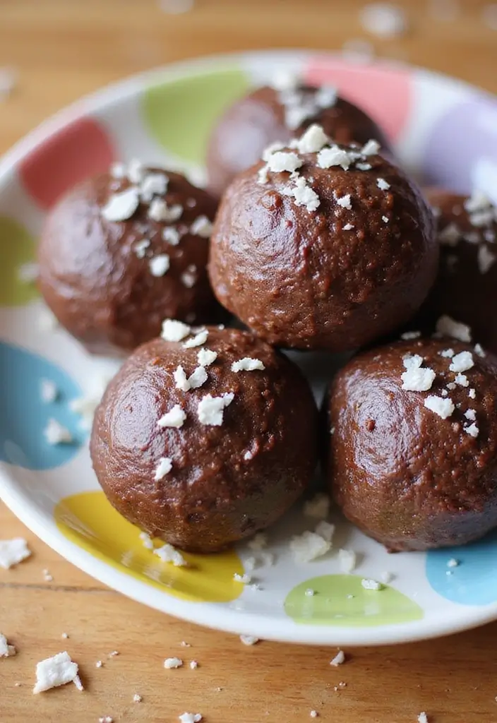 25 Quick and Easy Sweet Snack Recipes for Anytime Treats 105 25 Quick and Easy Sweet Snack Recipes for Anytime Treats - 17. Chocolate Coconut Energy Balls