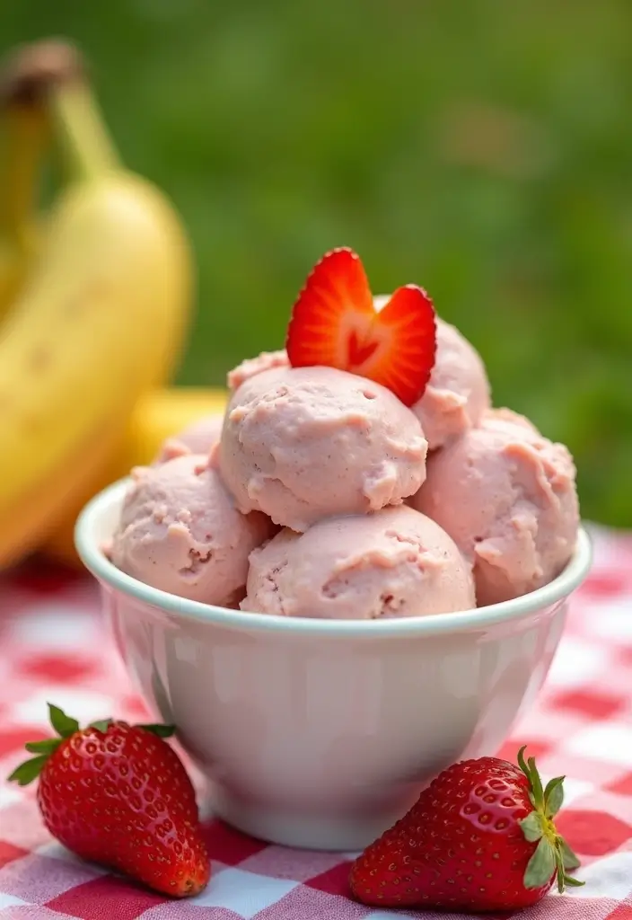 25 Quick and Easy Sweet Snack Recipes for Anytime Treats 46 25 Quick and Easy Sweet Snack Recipes for Anytime Treats - 8. Strawberry Banana Nice Cream