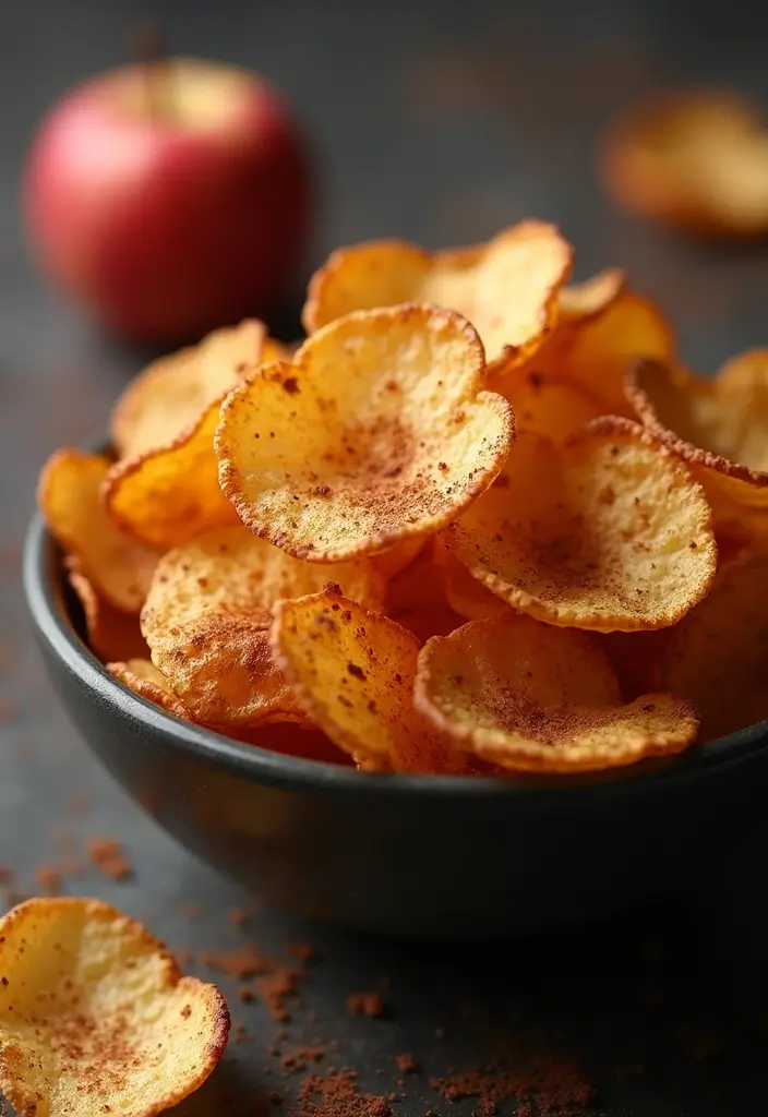 25 Savory Snack Mix Recipes for Movie Nights 92 25 Savory Snack Mix Recipes for Movie Nights - 14. Sweet & Savory Apple Chips