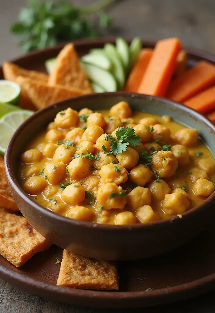 25 Snack Platter Ideas and Finger Food Appetizer Recipes for Parties 84 25 Snack Platter Ideas and Finger Food Appetizer Recipes for Parties - 13. Coconut Curry Chickpeas