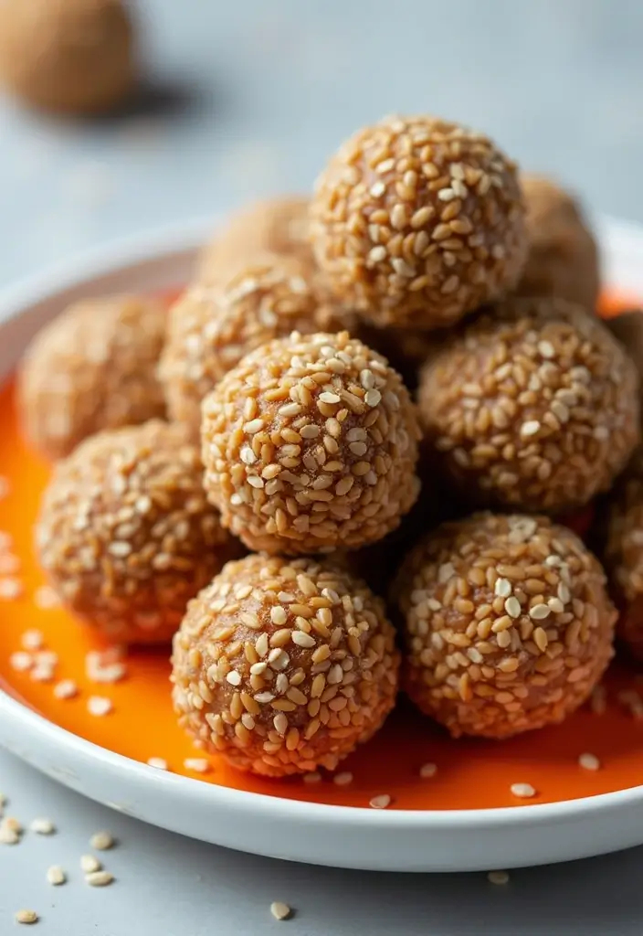 25 Snack Platter Ideas and Finger Food Appetizer Recipes for Parties 105 25 Snack Platter Ideas and Finger Food Appetizer Recipes for Parties - 16. Sesame Seed Energy Balls