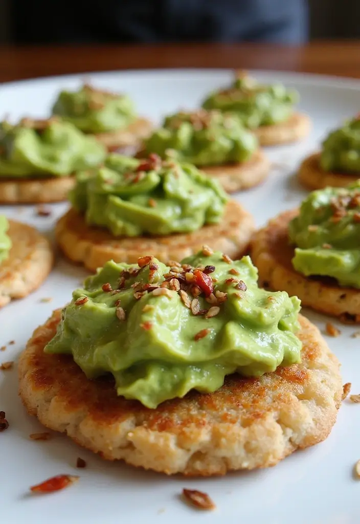 25 Snack Platter Ideas and Finger Food Appetizer Recipes for Parties 148 25 Snack Platter Ideas and Finger Food Appetizer Recipes for Parties - 23. Crispy Rice Cakes with Avocado