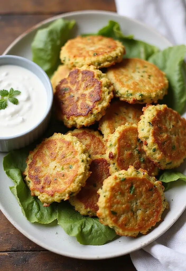 25 Snack Platter Ideas and Finger Food Appetizer Recipes for Parties 34 25 Snack Platter Ideas and Finger Food Appetizer Recipes for Parties - 6. Zucchini Fritters with Tzatziki