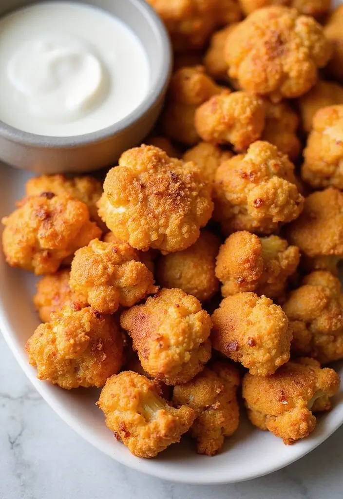 25 Snack Platter Ideas and Finger Food Appetizer Recipes for Parties 48 25 Snack Platter Ideas and Finger Food Appetizer Recipes for Parties - 8. Spicy Cauliflower Bites