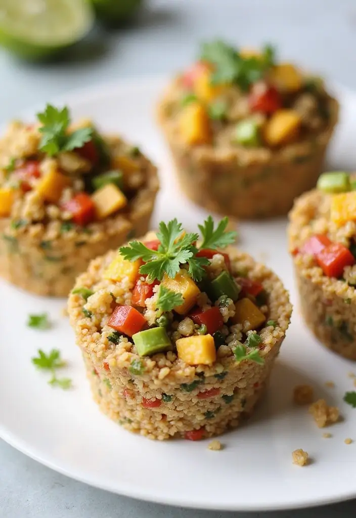25 Snack Platter Ideas and Finger Food Appetizer Recipes for Parties 56 25 Snack Platter Ideas and Finger Food Appetizer Recipes for Parties - 9. Quinoa Salad Cups