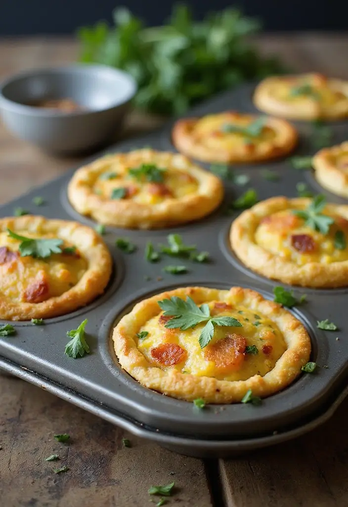 25 Snack Recipes with Potato for Crispy Savory Treats - 11. Potato-Crusted Quiche Bites