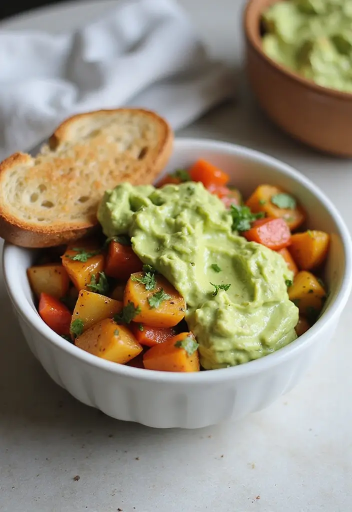 25 Snack Recipes with Potato for Crispy Savory Treats - 14. Creamy Potato and Avocado Smash