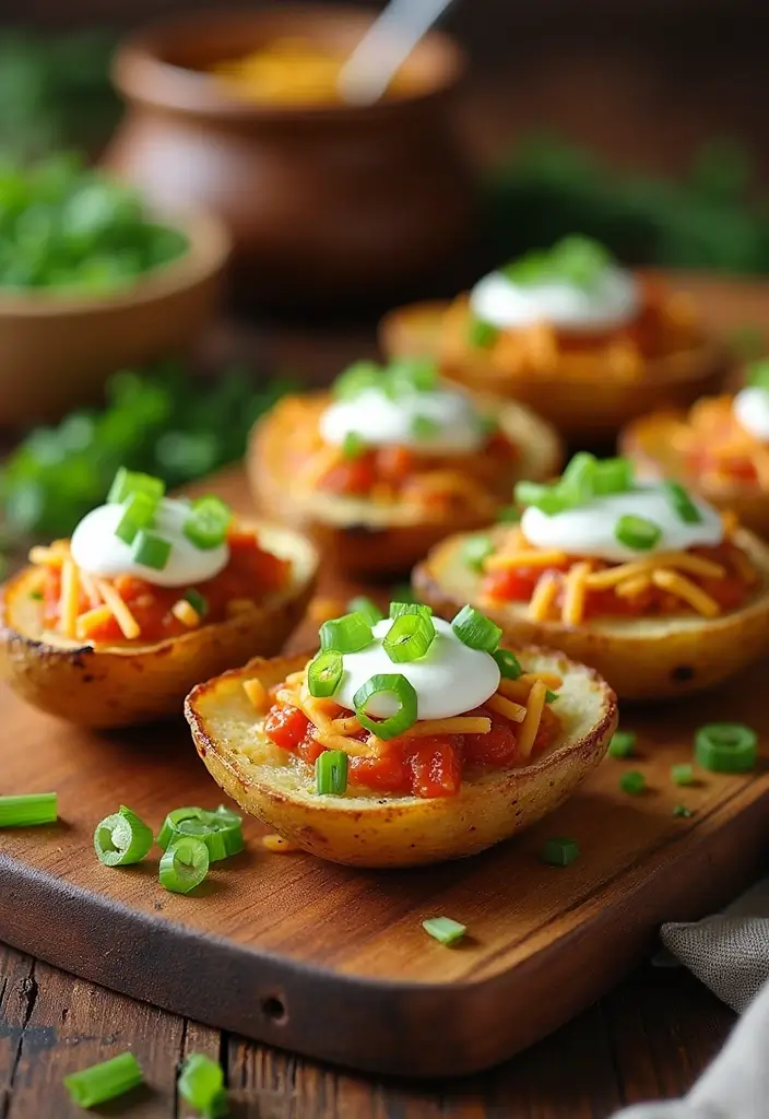 25 Snack Recipes with Potato for Crispy Savory Treats - 5. Loaded Potato Skins