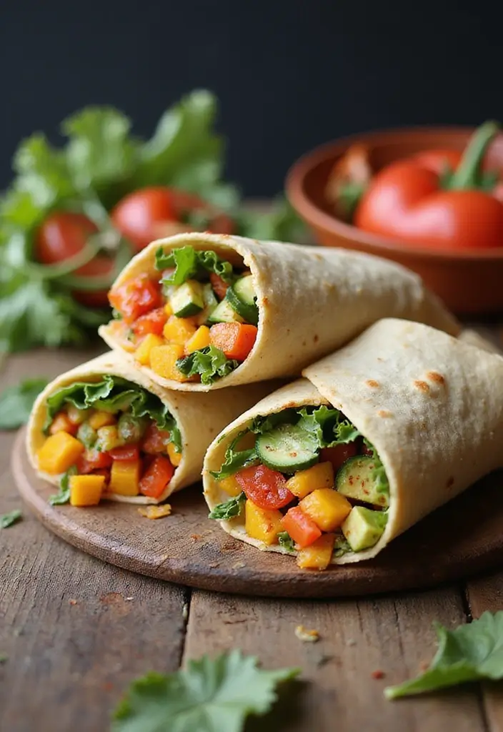 25 Weight Watchers Snack Recipes for Smart Snacking 98 25 Weight Watchers Snack Recipes for Smart Snacking - 16. Roasted Veggie Wraps