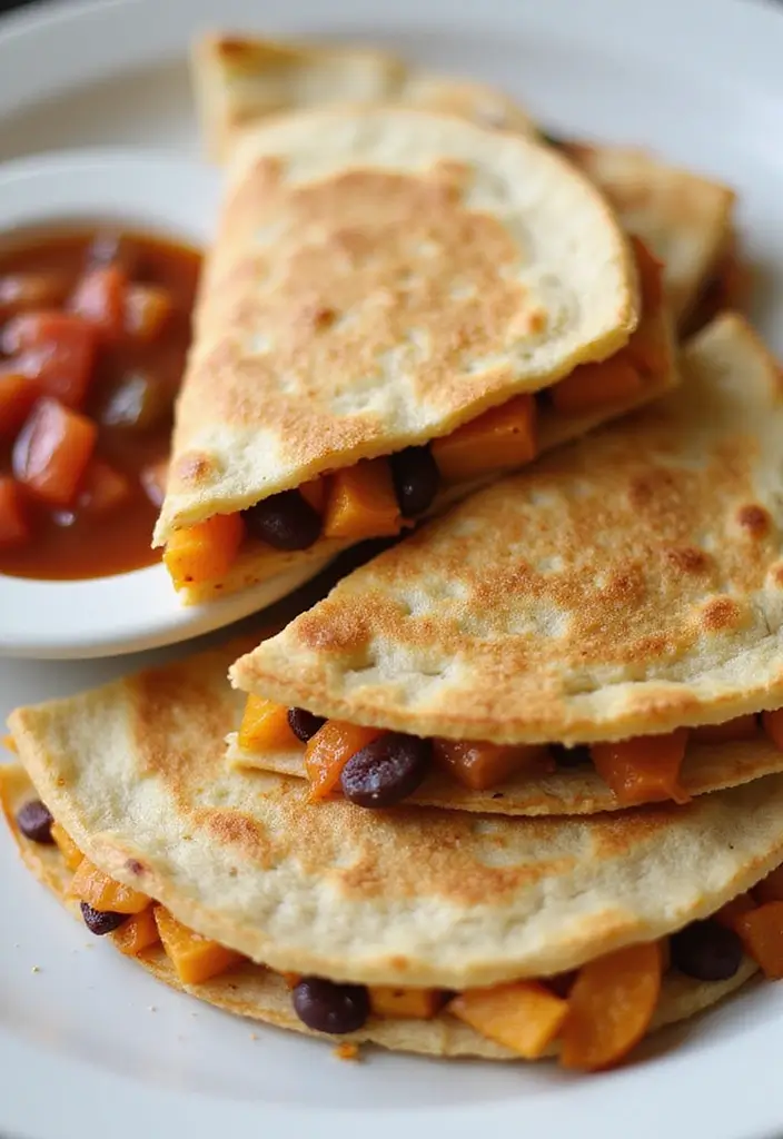 25 Weight Watchers Snack Recipes for Smart Snacking 112 25 Weight Watchers Snack Recipes for Smart Snacking - 18. Sweet Potato and Black Bean Quesadillas