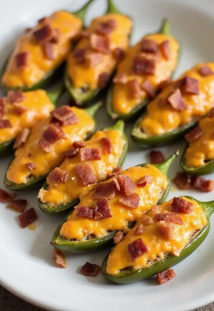 26 Easy Keto Snack Recipes for Low-Carb Lovers 116 26 Easy Keto Snack Recipes for Low-Carb Lovers - 18. Spicy Cheese-Stuffed Jalapeños