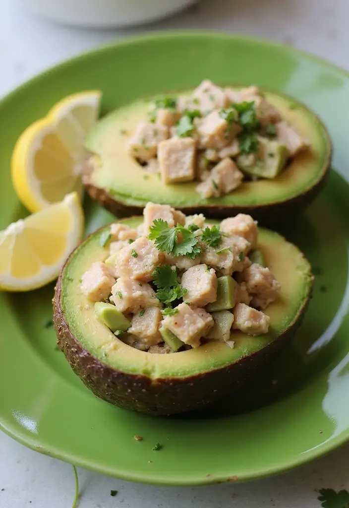 26 Easy Keto Snack Recipes for Low-Carb Lovers 8 26 Easy Keto Snack Recipes for Low-Carb Lovers - 2. Avocado Tuna Salad