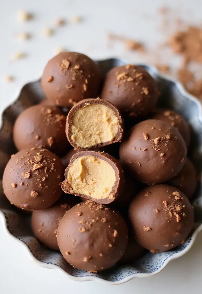 26 Easy Keto Snack Recipes for Low-Carb Lovers 130 26 Easy Keto Snack Recipes for Low-Carb Lovers - 20. Peanut Butter Chocolate Fat Bombs