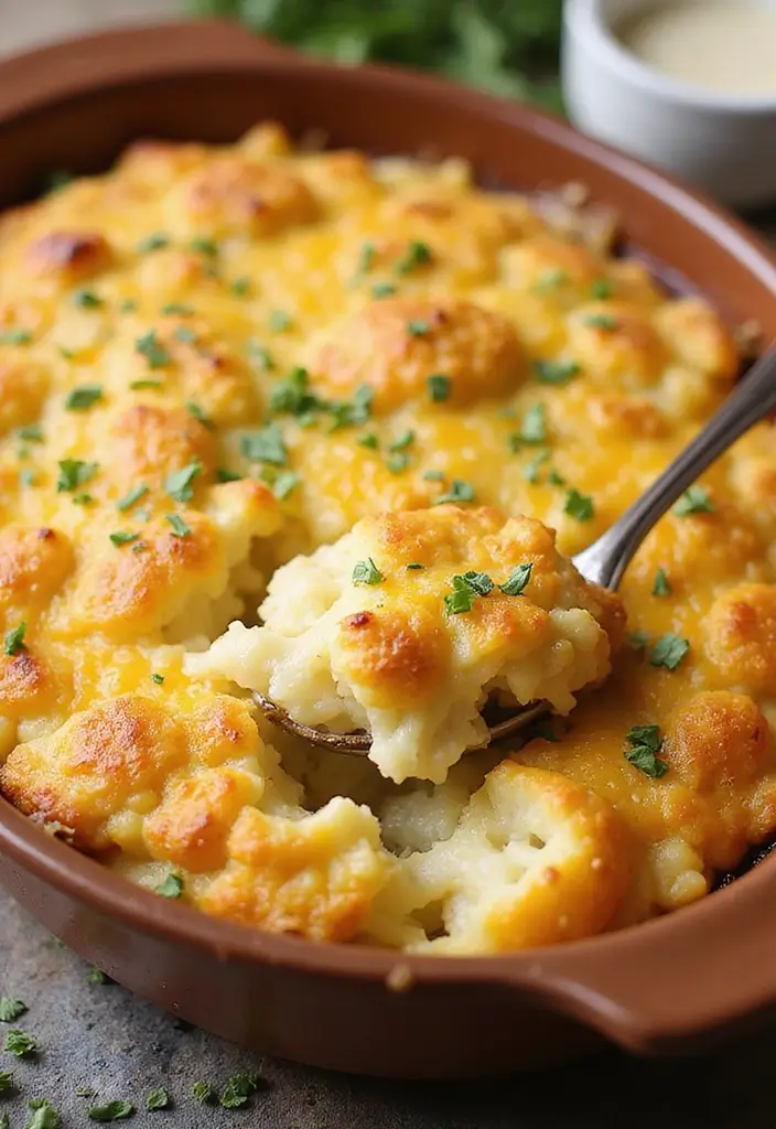 26 Easy Keto Snack Recipes for Low-Carb Lovers 137 26 Easy Keto Snack Recipes for Low-Carb Lovers - 21. Riced Cauliflower and Cheese Casserole