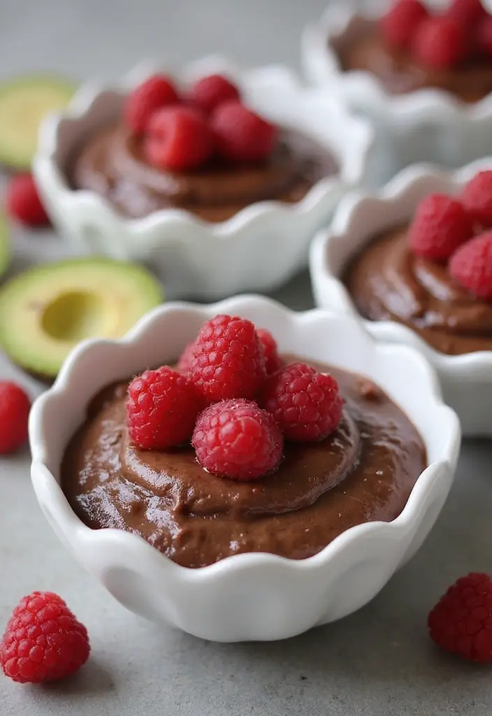 26 Easy Keto Snack Recipes for Low-Carb Lovers 170 26 Easy Keto Snack Recipes for Low-Carb Lovers - 26. Raspberry Avocado Chocolate Mousse