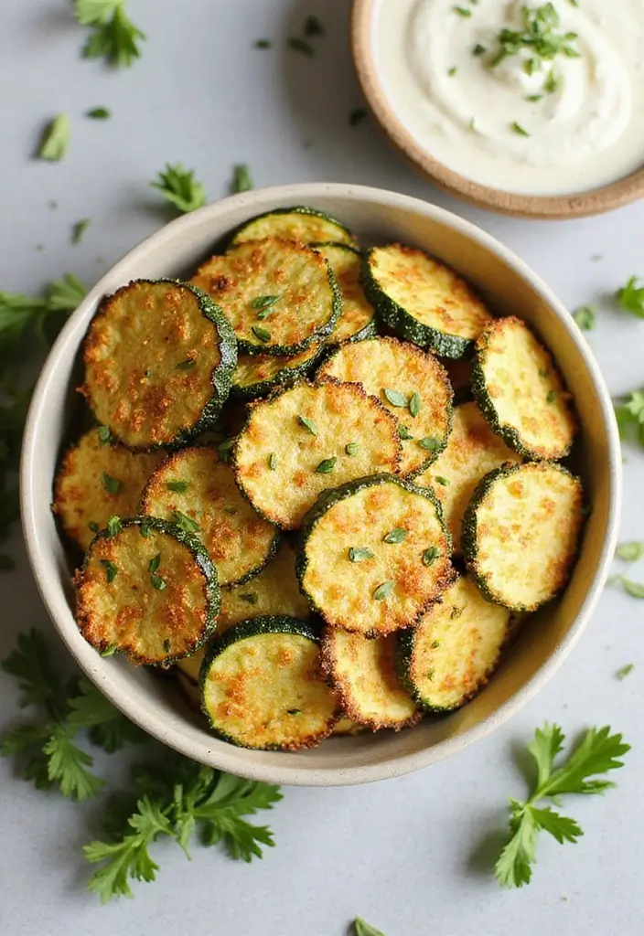 26 Easy Keto Snack Recipes for Low-Carb Lovers 15 26 Easy Keto Snack Recipes for Low-Carb Lovers - 3. Zucchini Chips