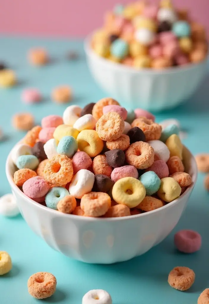 26 Easy Snack Mix Recipes for Sharing - 11. Mini Marshmallow Snack Mix